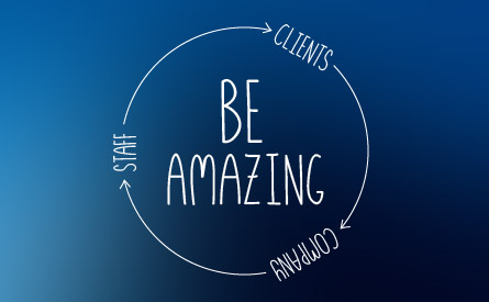 Be Amazing - the slogan around the DKI-Pro Pacific office