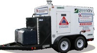 DryAir trailer-mounted oil-fired furnace heater